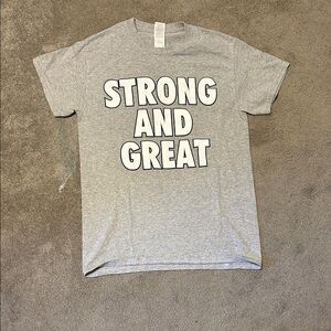 Gray Graphic T-Shirt - Strong and Great
